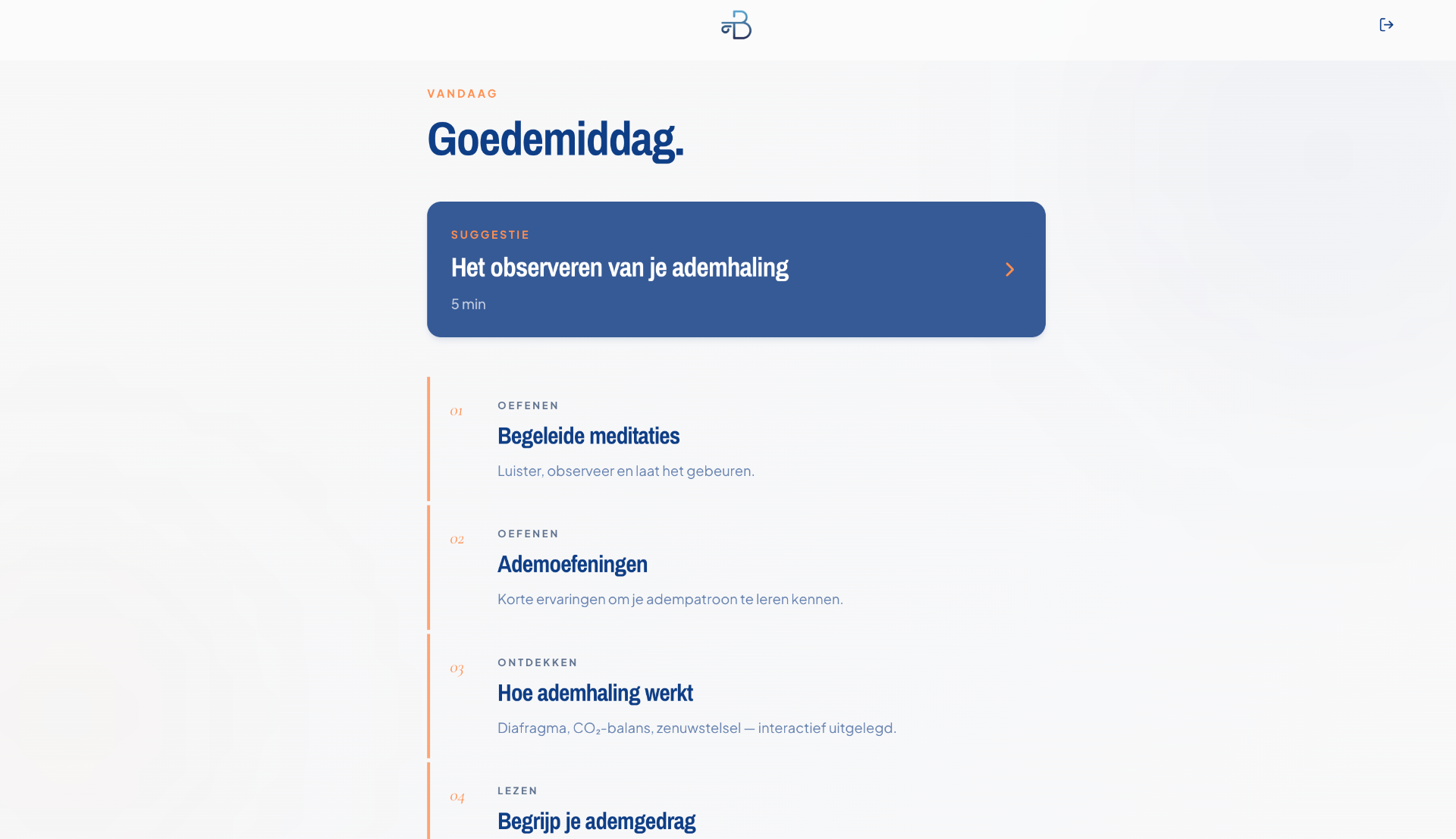 Breathletes web app op laptop